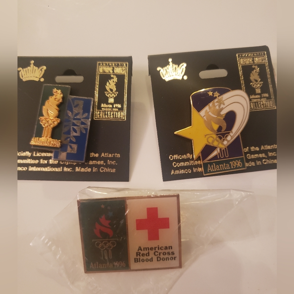 Lot of 3 Olympic Pins 1996 Atlanta.   FF179